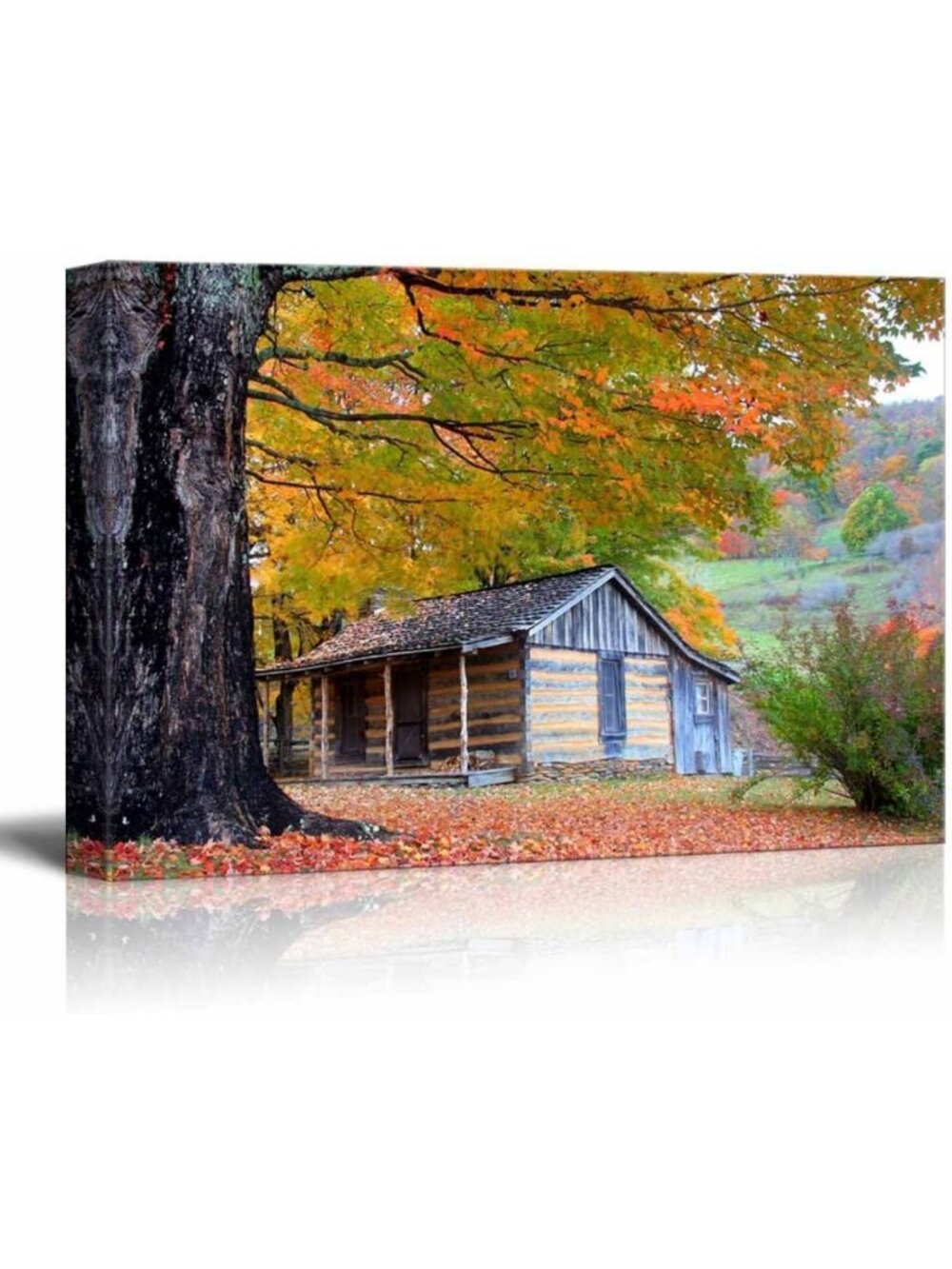 Beautiful Fall Cabin Canvas Print Wall Art | Modern Home Decor Ready to Hang
